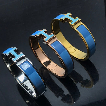 [⭐Novea]H BRACELET BLUE RAINBOW CERAMIC