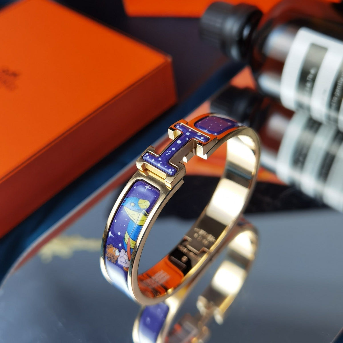 [⭐Novea]H STAR AND MOON BRACELET 12MM