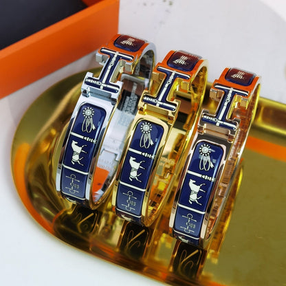 [⭐Novea]H COUVERTURES DARK BLUE BRACELET