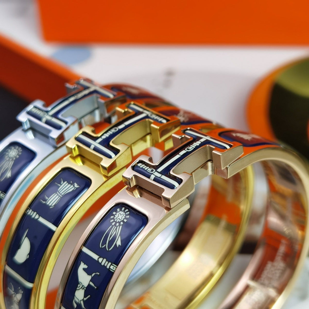[⭐Novea]H COUVERTURES DARK BLUE BRACELET