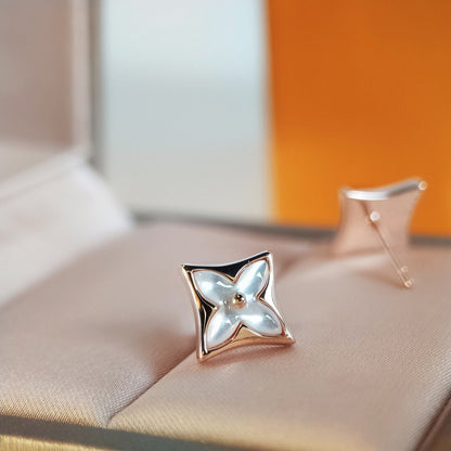 [⭐Novea]STAR MOP PINK GOLD EARRINGS