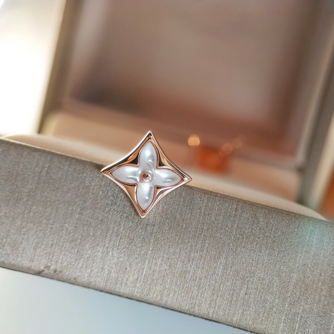 [⭐Novea]STAR MOP PINK GOLD EARRINGS