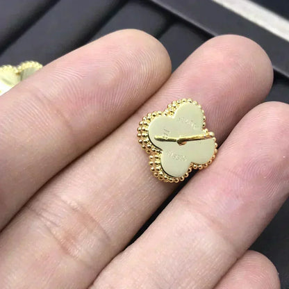 [⭐Novea]CLOVER MINI 9.5MM LASER EARRINGS
