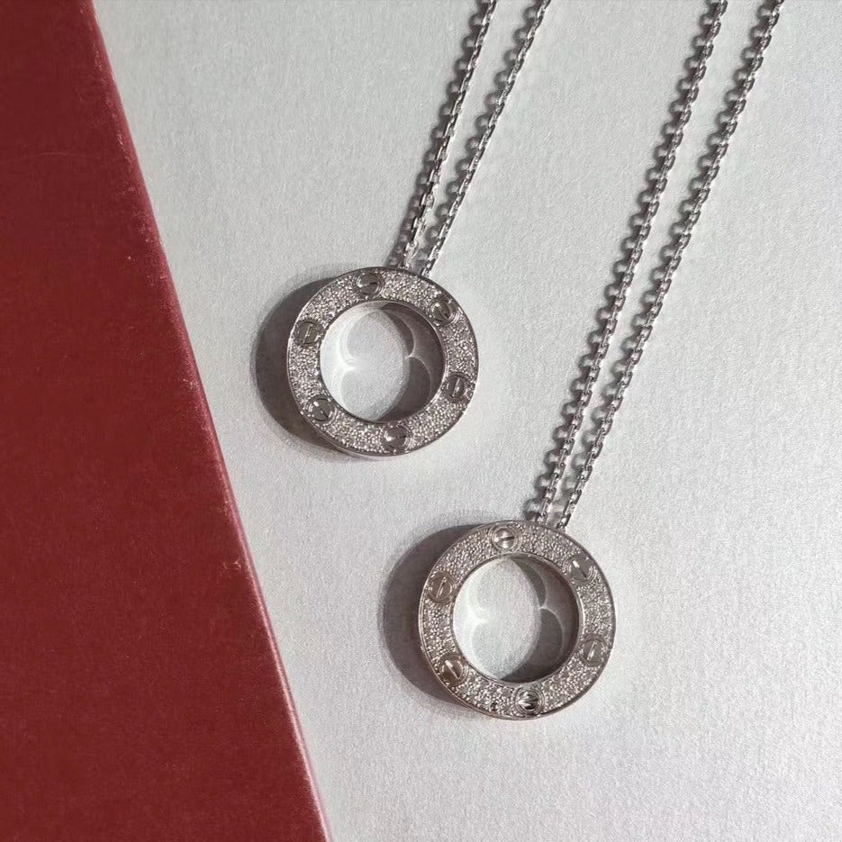[⭐Novea]LOVE NECKLACE ADJUSTABLE SILVER