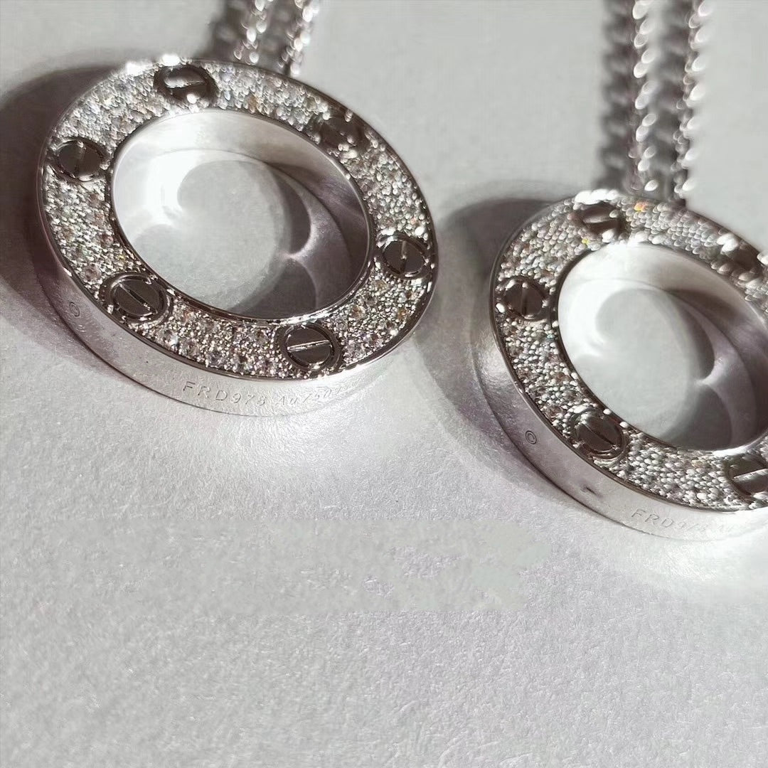 [⭐Novea]LOVE NECKLACE ADJUSTABLE SILVER