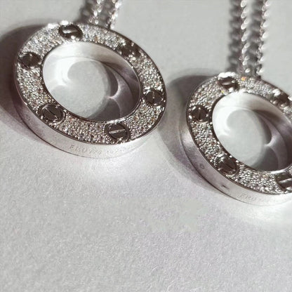 [⭐Novea]LOVE NECKLACE ADJUSTABLE SILVER
