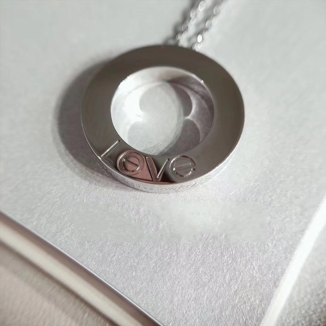 [⭐Novea]LOVE NECKLACE ADJUSTABLE SILVER