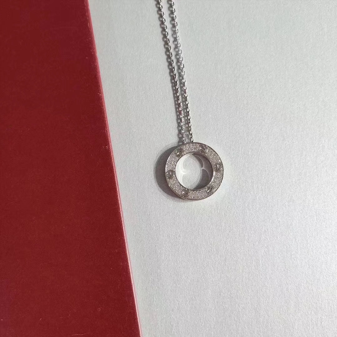 [⭐Novea]LOVE NECKLACE ADJUSTABLE SILVER