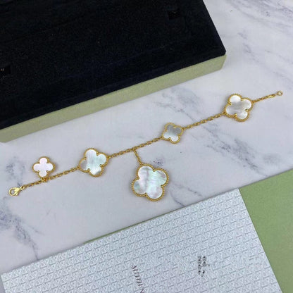 [⭐Novea]MAGIC CLOVER MOP GOLD BRACELET 5 MOTIFS