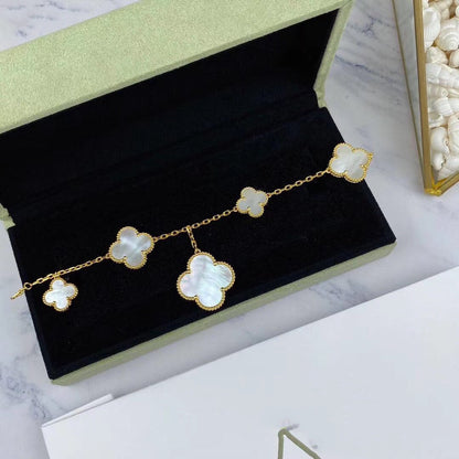 [⭐Novea]MAGIC CLOVER MOP GOLD BRACELET 5 MOTIFS