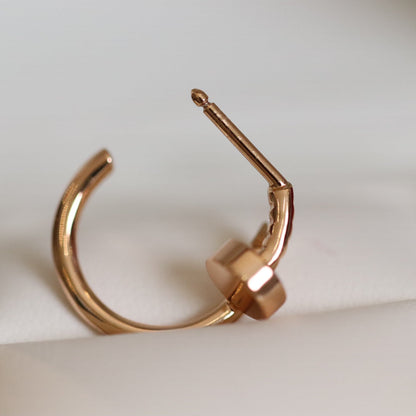 [⭐Novea]JUSTE EARRINGS PINK GOLD