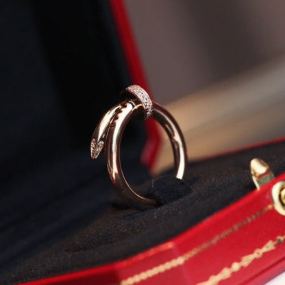 [⭐Novea]JUSTE RING 2.65MM PINK GOLD DIAMOND