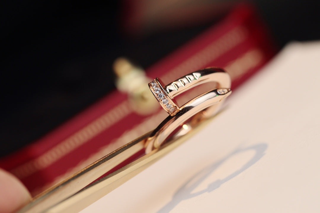 [⭐Novea]JUSTE RING 2.65MM PINK GOLD DIAMOND