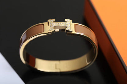 [⭐Novea]H BRACELET GOLD DIAMOND