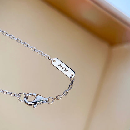 [⭐Novea]CLOVER DIAMOND NECKLACE SILVER
