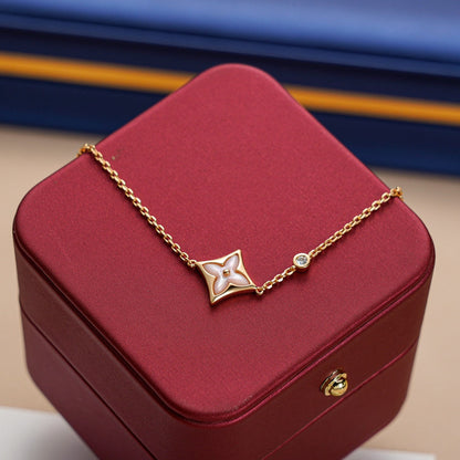 [⭐Novea]STAR 1 DIAMOND PINK GOLD BRACELET