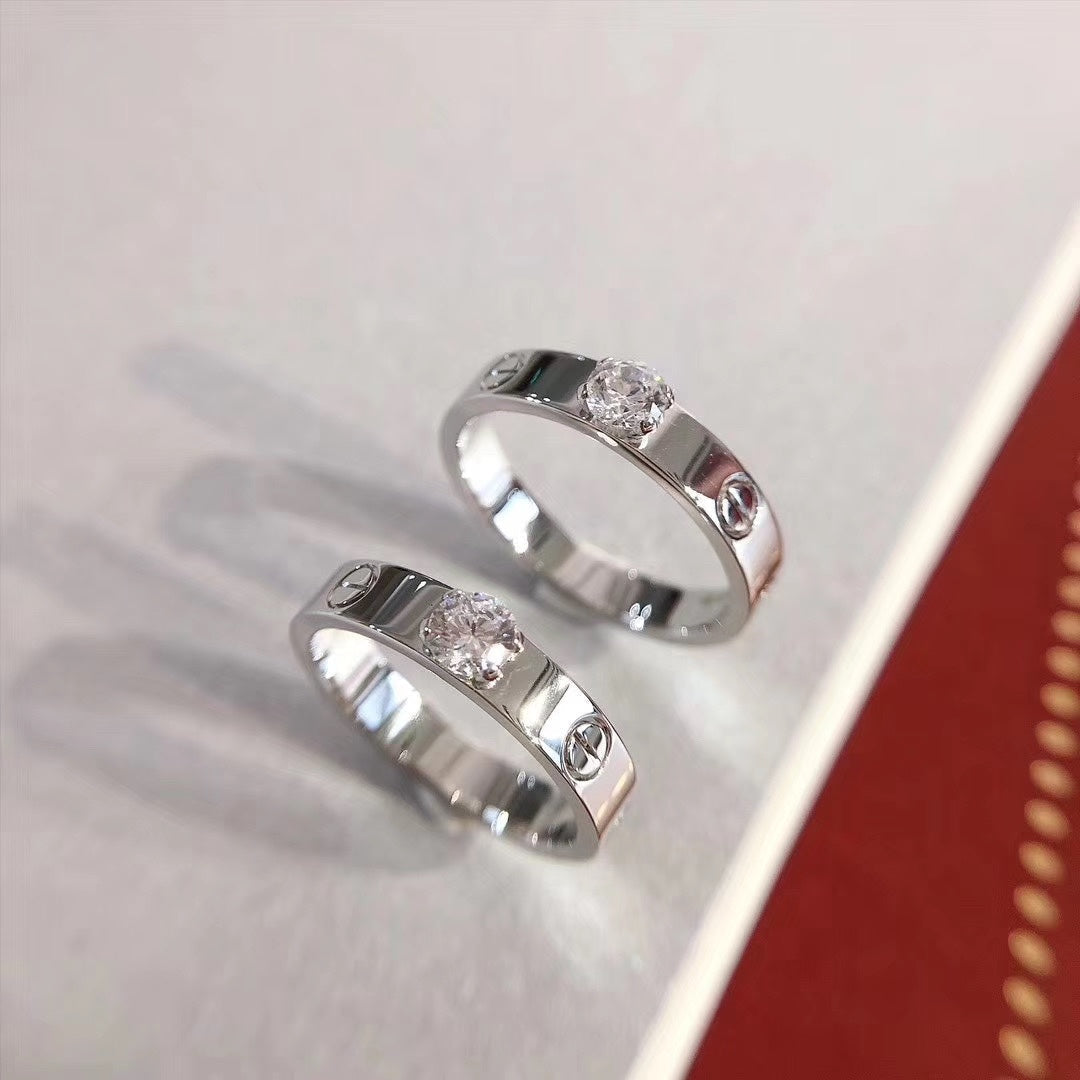 [⭐Novea]LOVE RING 3.6MM 1 BIG DIAMOND