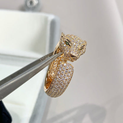 [⭐Novea]PANTHERE PINK GOLD DIAMOND RING