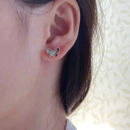 [⭐Novea]BUTTERFLY DARK MOP  EARRINGS