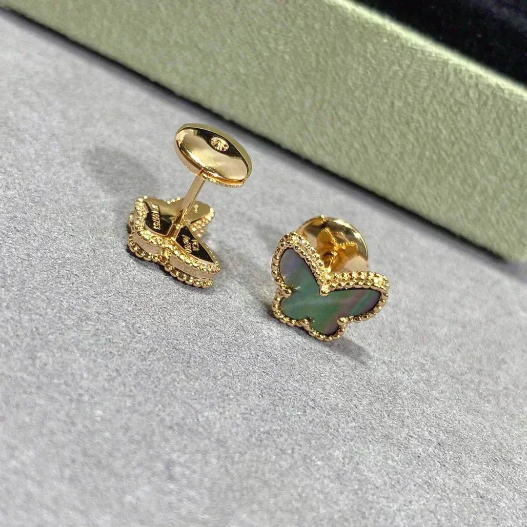 [⭐Novea]BUTTERFLY DARK MOP  EARRINGS