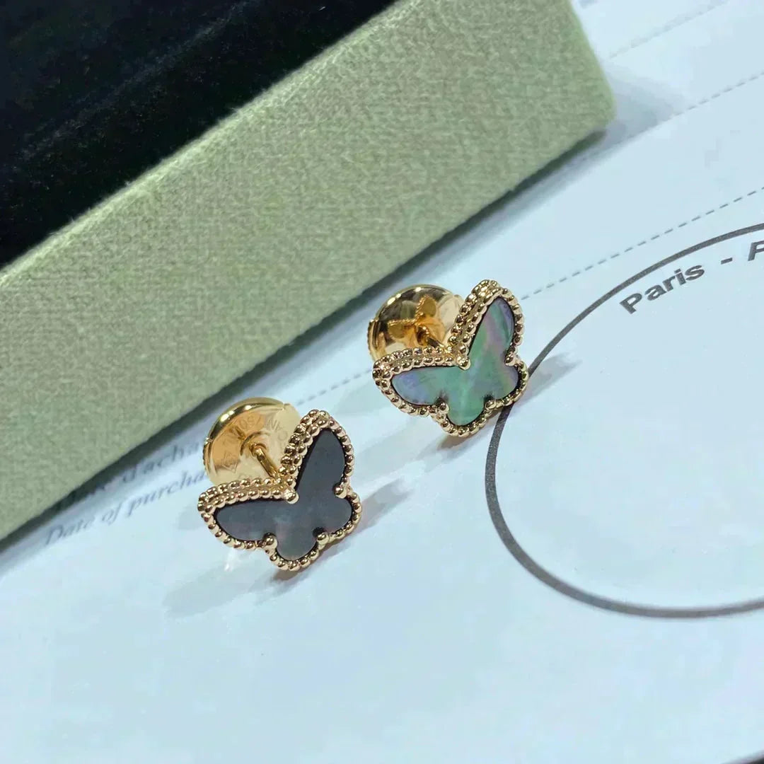 [⭐Novea]BUTTERFLY DARK MOP  EARRINGS