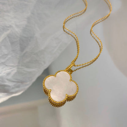 [⭐Novea]CLOVER 25MM MOP LARGE PENDANT NECKLACE