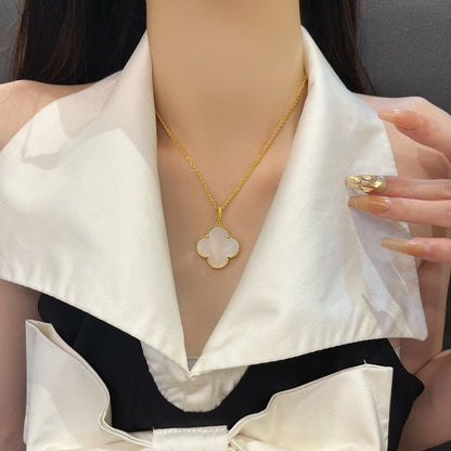 [⭐Novea]CLOVER 25MM MOP LARGE PENDANT NECKLACE
