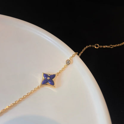 [⭐Novea]COLOR STAR PINK GOLD DIAMOND BRACELET