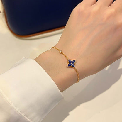 [⭐Novea]COLOR STAR PINK GOLD DIAMOND BRACELET