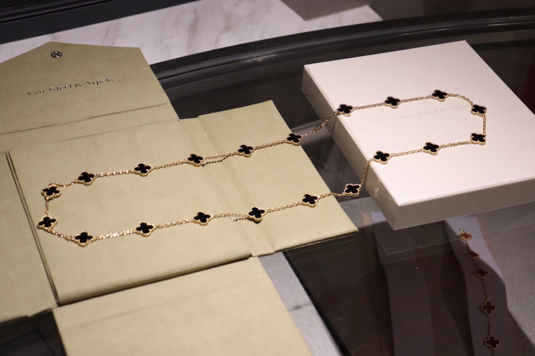 [⭐Novea]CLOVER 20 MOTIFS ONYX ROSE GOLD