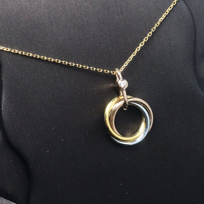 [⭐Novea]TRINITY SILVER GOLD PINK GOLD NECKLACE