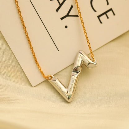 [⭐Novea]VOLT SILVER DIAMOND PEDANT NECKLACE