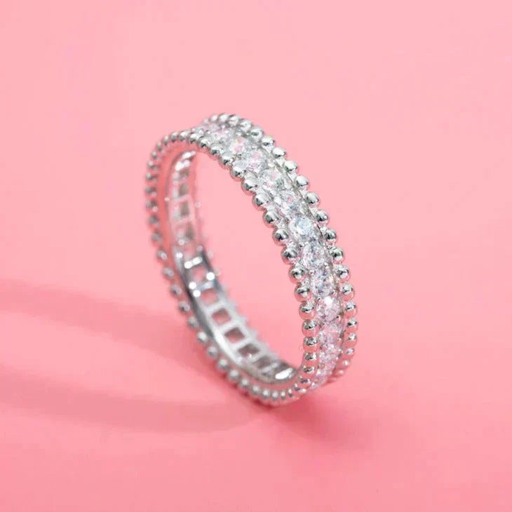 [⭐Novea]PERLEE DIAMOND SILVER RING