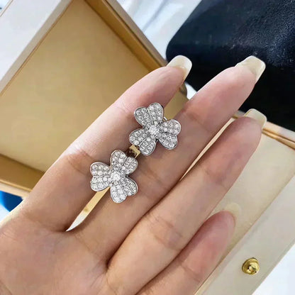 [⭐Novea]CLOVER COMOS DIAMOND EARRINGS SILVER