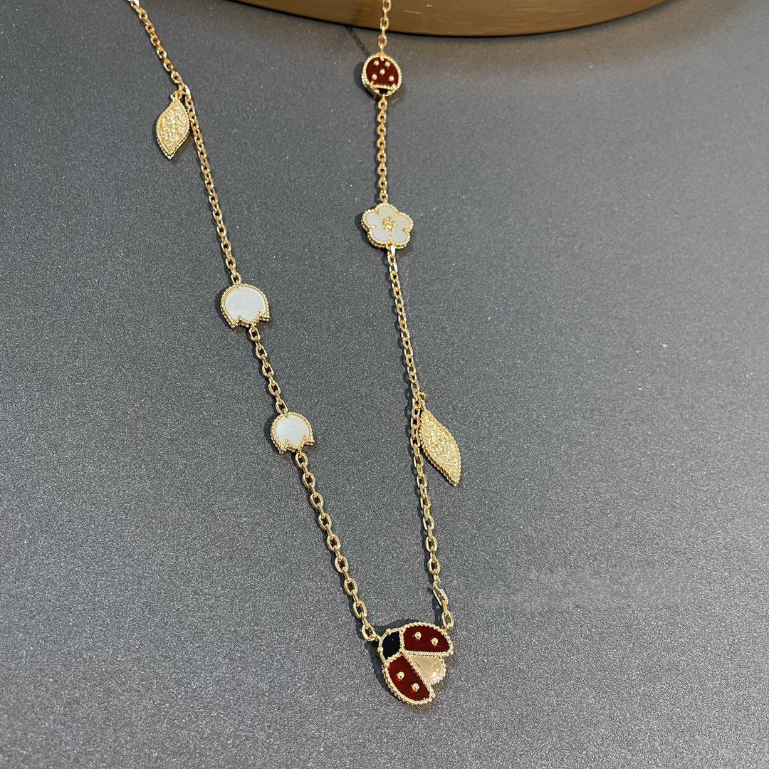[⭐Novea]LUCKY SPRING 15 MOTIFS GOLD NECKLACE