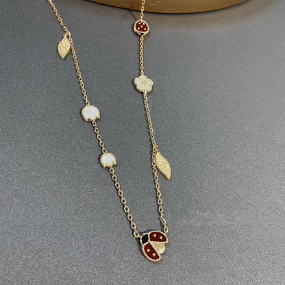 [⭐Novea]LUCKY SPRING 15 MOTIFS GOLD NECKLACE