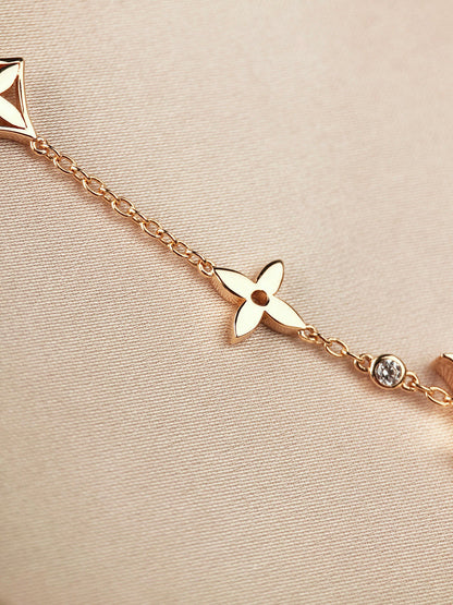 [⭐Novea]STAR AND SUN 7 MOTIFS GOLD BRACELET