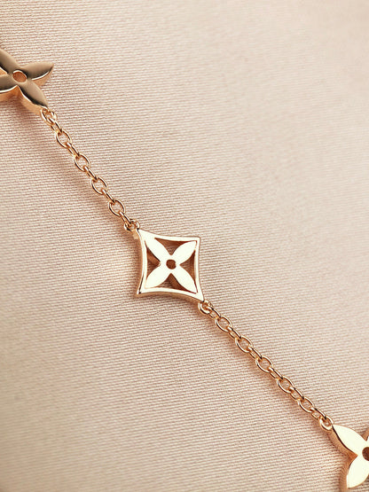 [⭐Novea]STAR AND SUN 7 MOTIFS GOLD BRACELET