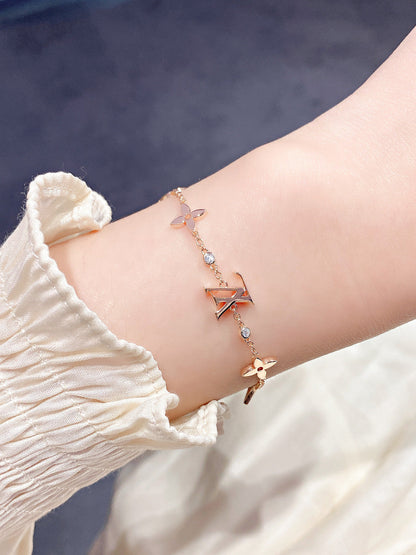 [⭐Novea]STAR AND SUN 7 MOTIFS GOLD BRACELET