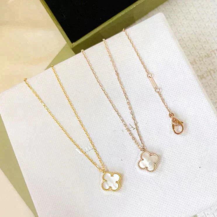 [⭐Novea]CLOVER MINI 9.5MM WHITE MOTHER-OF-PEARL NECKLACE
