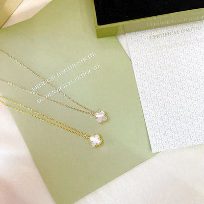 [⭐Novea]CLOVER MINI 9.5MM WHITE MOTHER-OF-PEARL NECKLACE