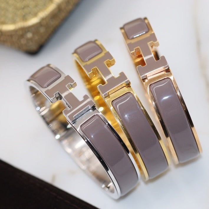 [⭐Novea]H BRACELET 12MM BROWN