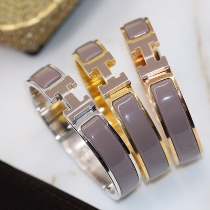 [⭐Novea]H BRACELET 12MM BROWN