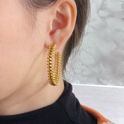 [⭐Novea]CLASH LARGE HOOP EARRINGS