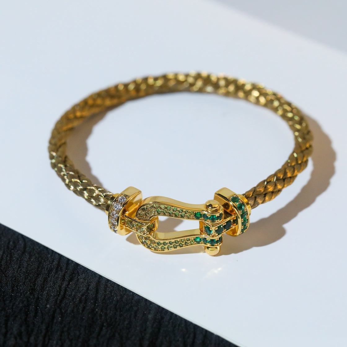 [⭐Novea]FORCE 10 GOLD GREEN DIAMOND PAVED