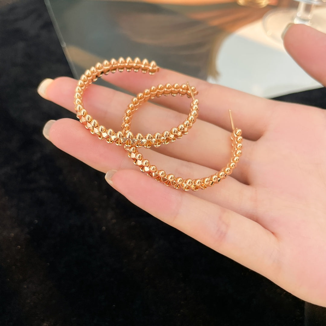 [⭐Novea]CLASH HOOP EARRINGS