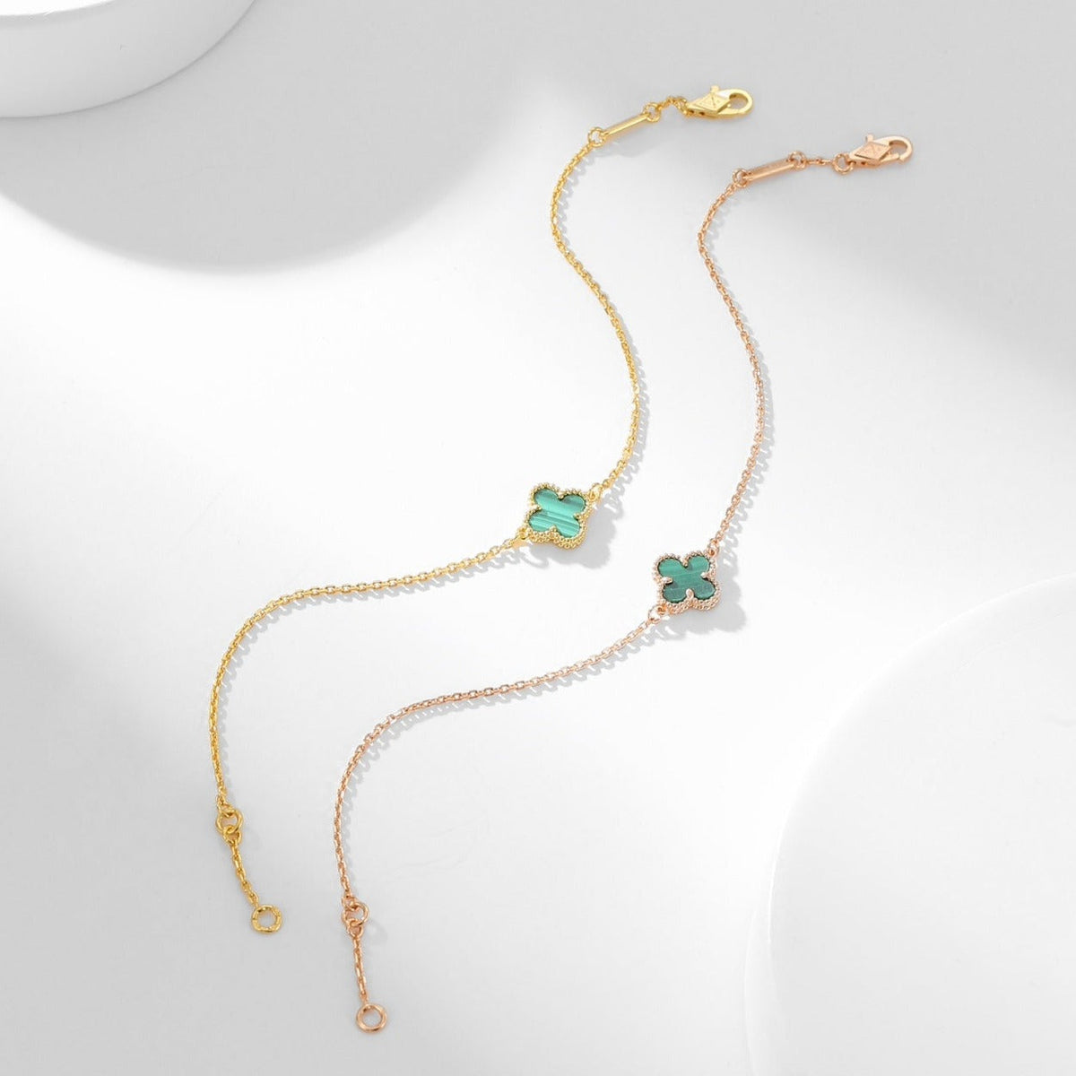 [⭐Novea]CLOVER BRACELET MALACHITE 1 MOTIF