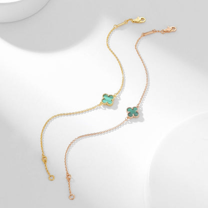 [⭐Novea]CLOVER BRACELET MALACHITE 1 MOTIF