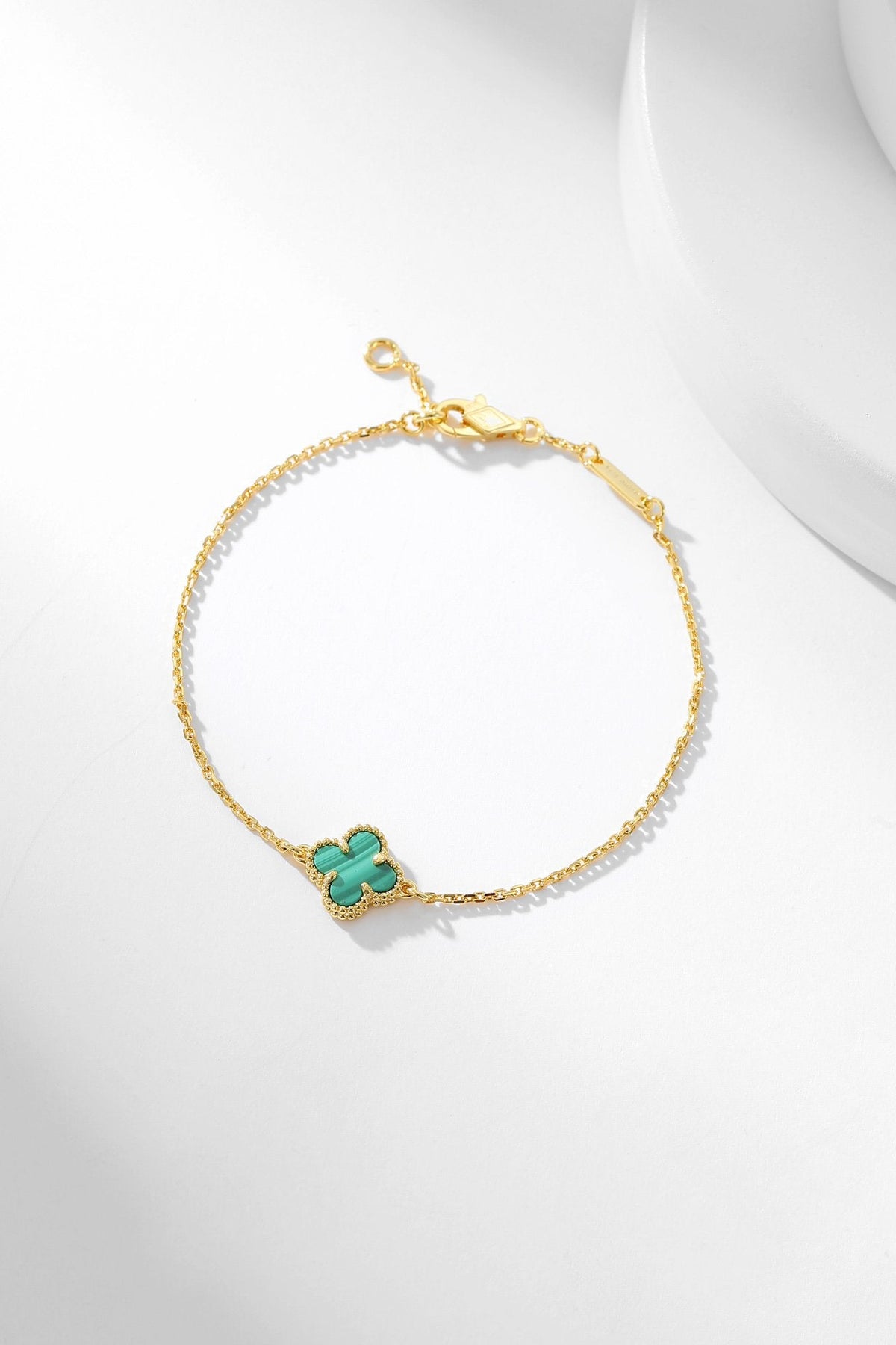 [⭐Novea]CLOVER BRACELET MALACHITE 1 MOTIF