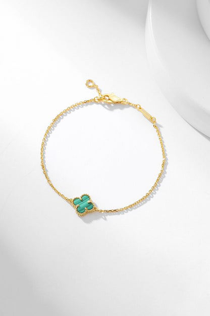[⭐Novea]CLOVER BRACELET MALACHITE 1 MOTIF